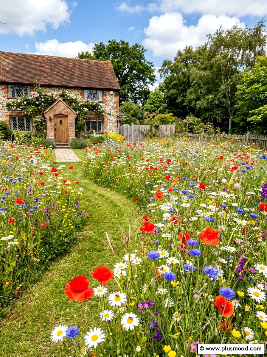 Wildflower Meadow - 25 summer front yard landscaping ideas