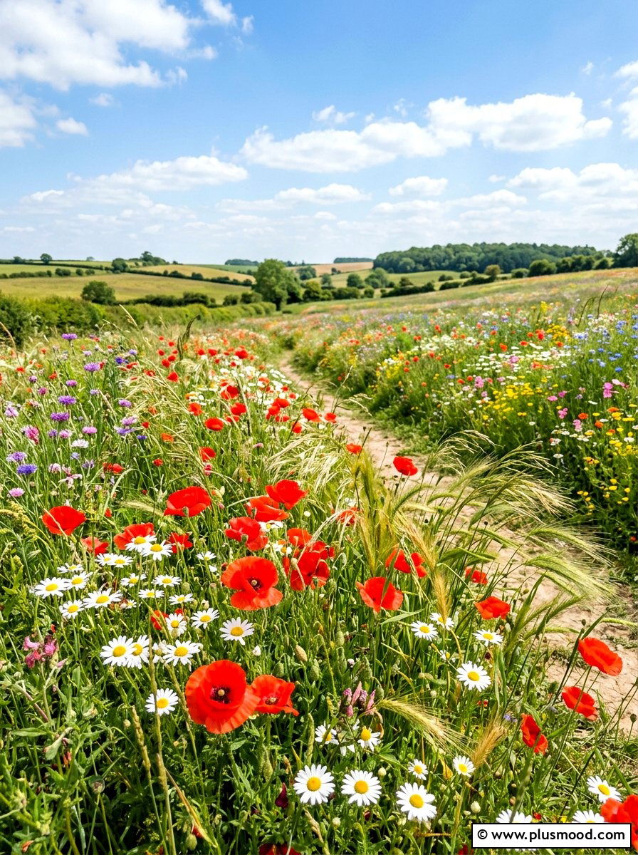 Wildflower Meadow Border - 25 summer landscape makeover ideas