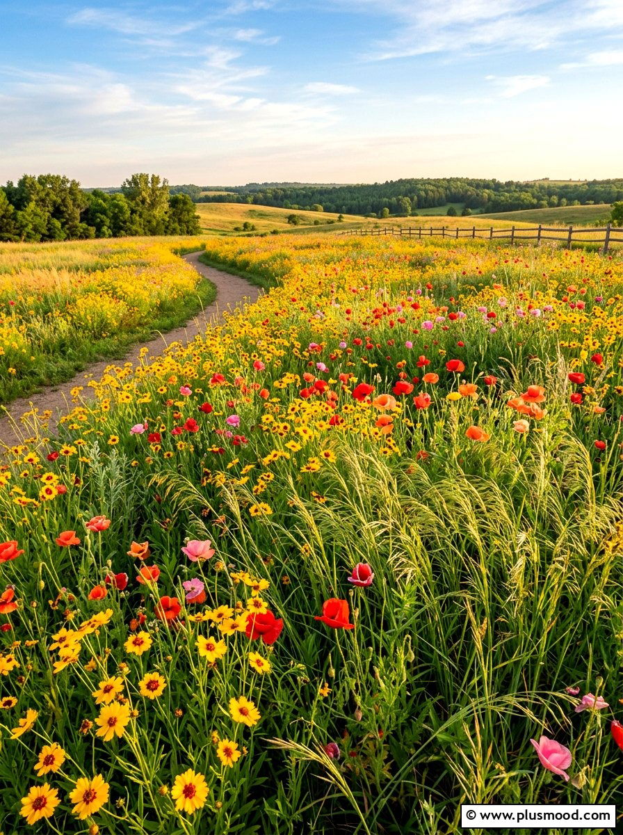 Wildflower Meadow Design - 25 summer pollinator garden ideas
