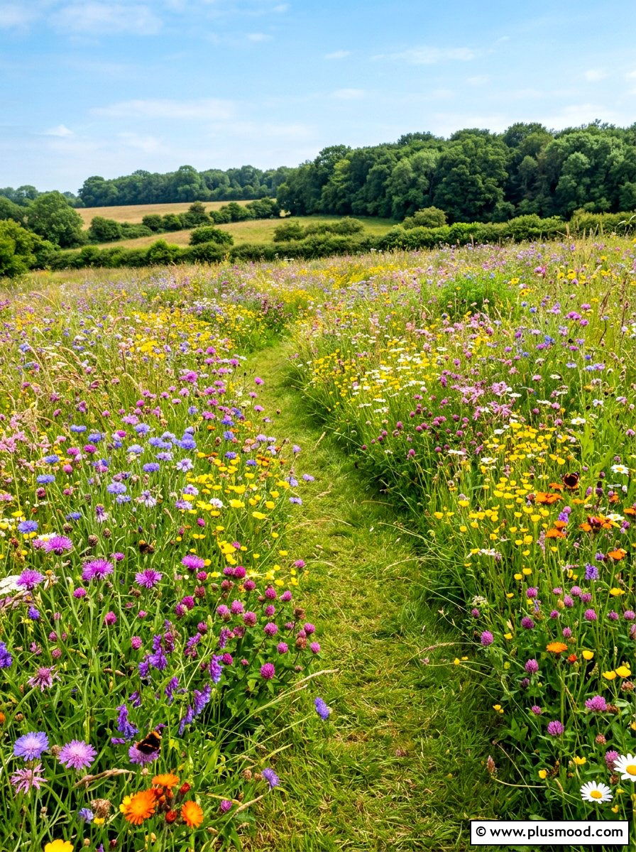 Wildflower Meadow Garden - 25 summer backyard garden ideas