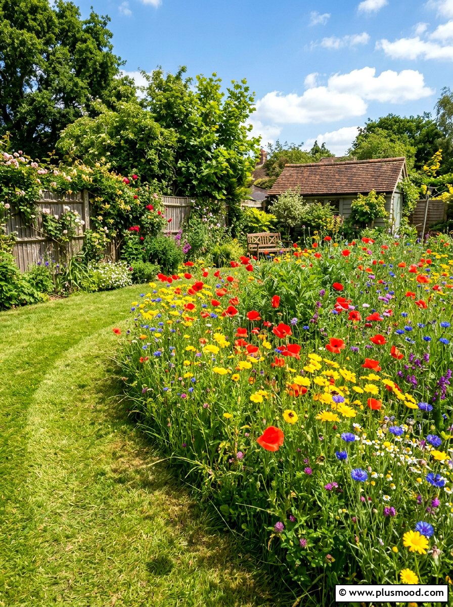 Wildflower Meadow Patch - 25 summer garden ideas on a budget
