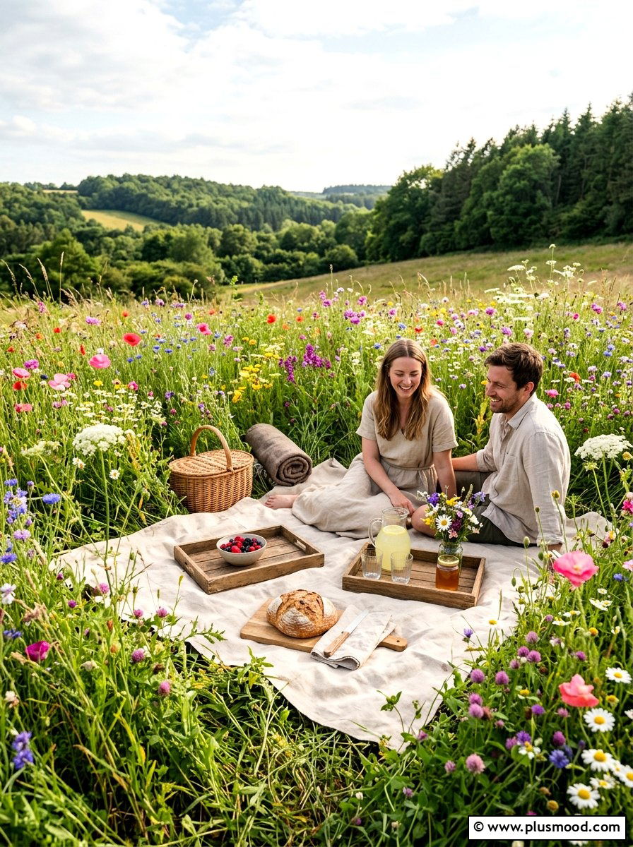 Wildflower Meadow Picnic Space - 25 summer picnic backyard ideas