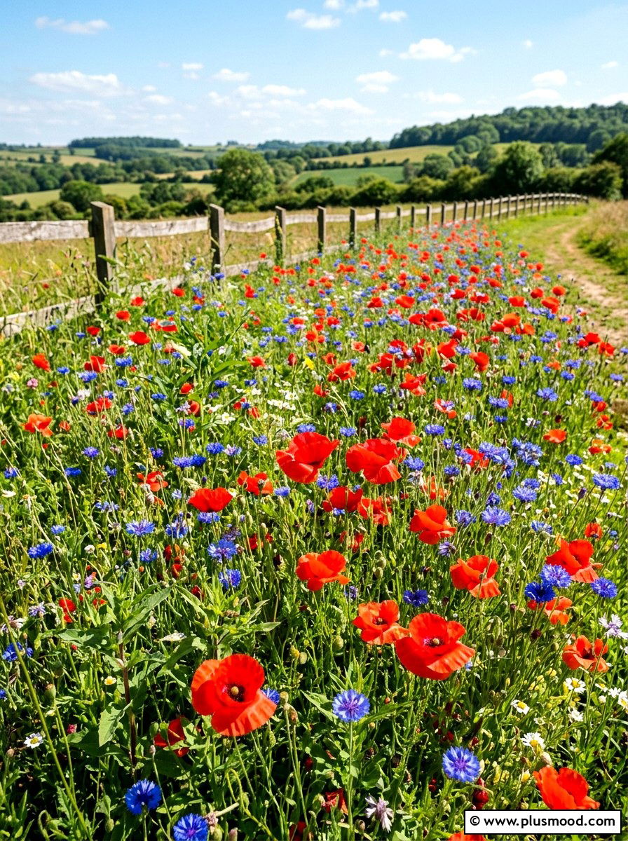 Wildflower Seed Patch - 25 summer easy landscaping ideas