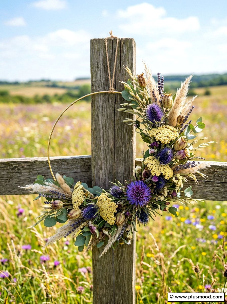 Wildflower Transition Wreath - 25 summer to fall wreath ideas