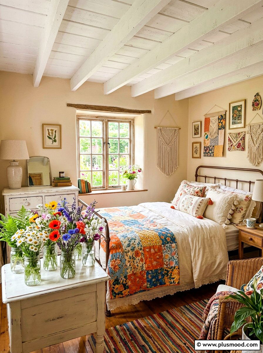 Wildflower jar bedroom - 25 summer flower decor ideas for bedroom
