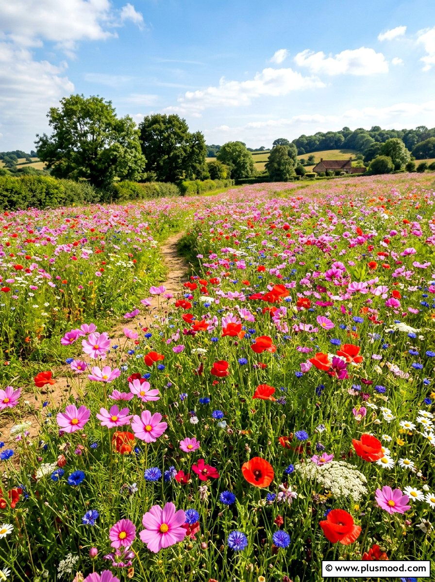 Wildflower meadow garden - 25 summer flower bed ideas