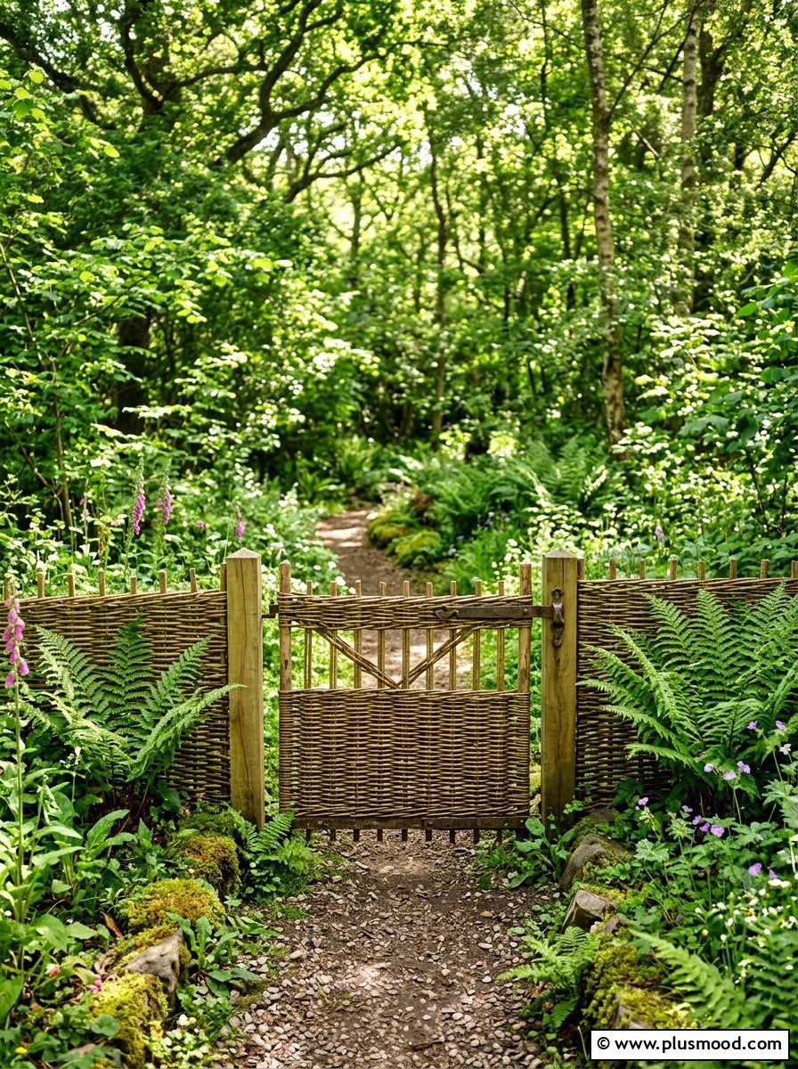 Willow Wicker Gate - 25 summer garden gate ideas