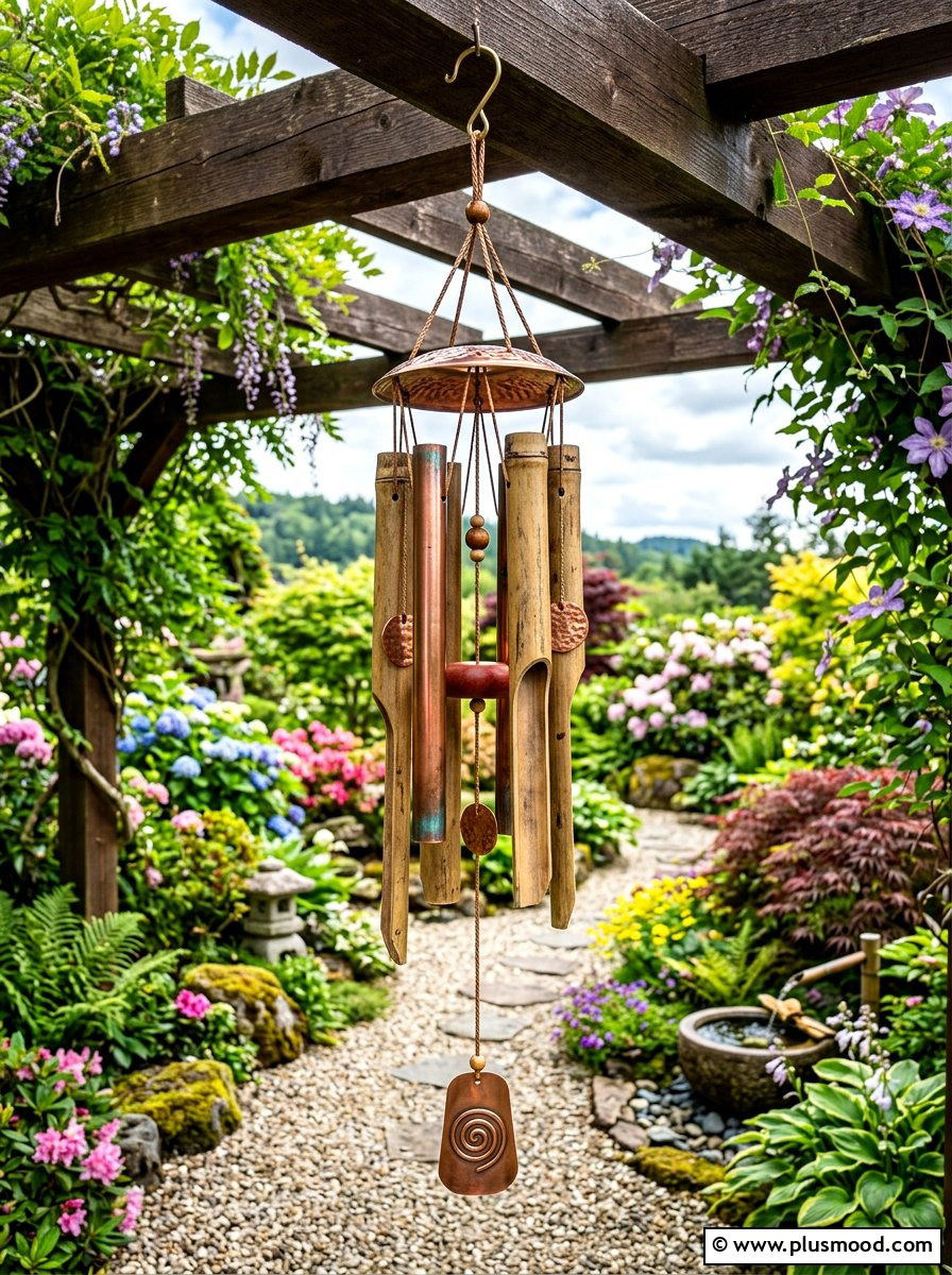 Wind chime decor - 25 summer garden decor ideas