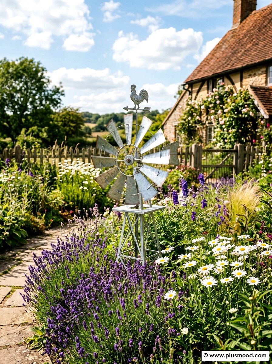 Windmill Garden Decor - 25 small backyard ideas farmhouse style
