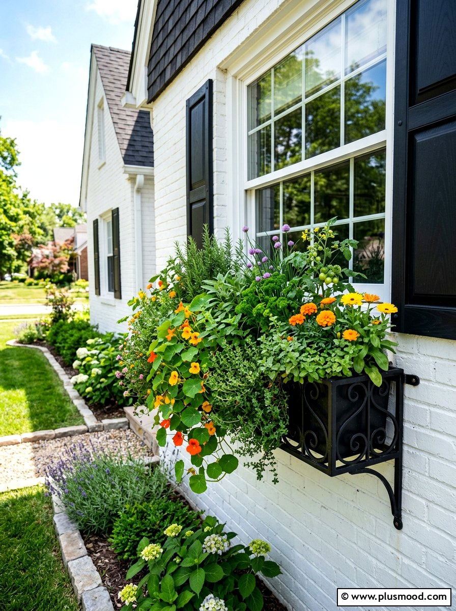 Window Box Edible Garden - 25 summer edible garden ideas