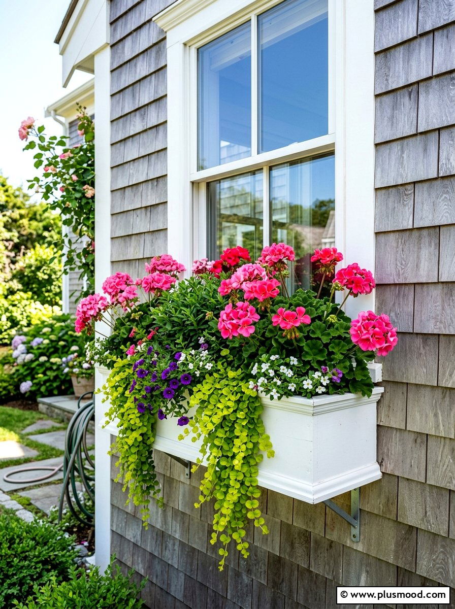 Window Box Flower Mix - 25 summer small planter ideas