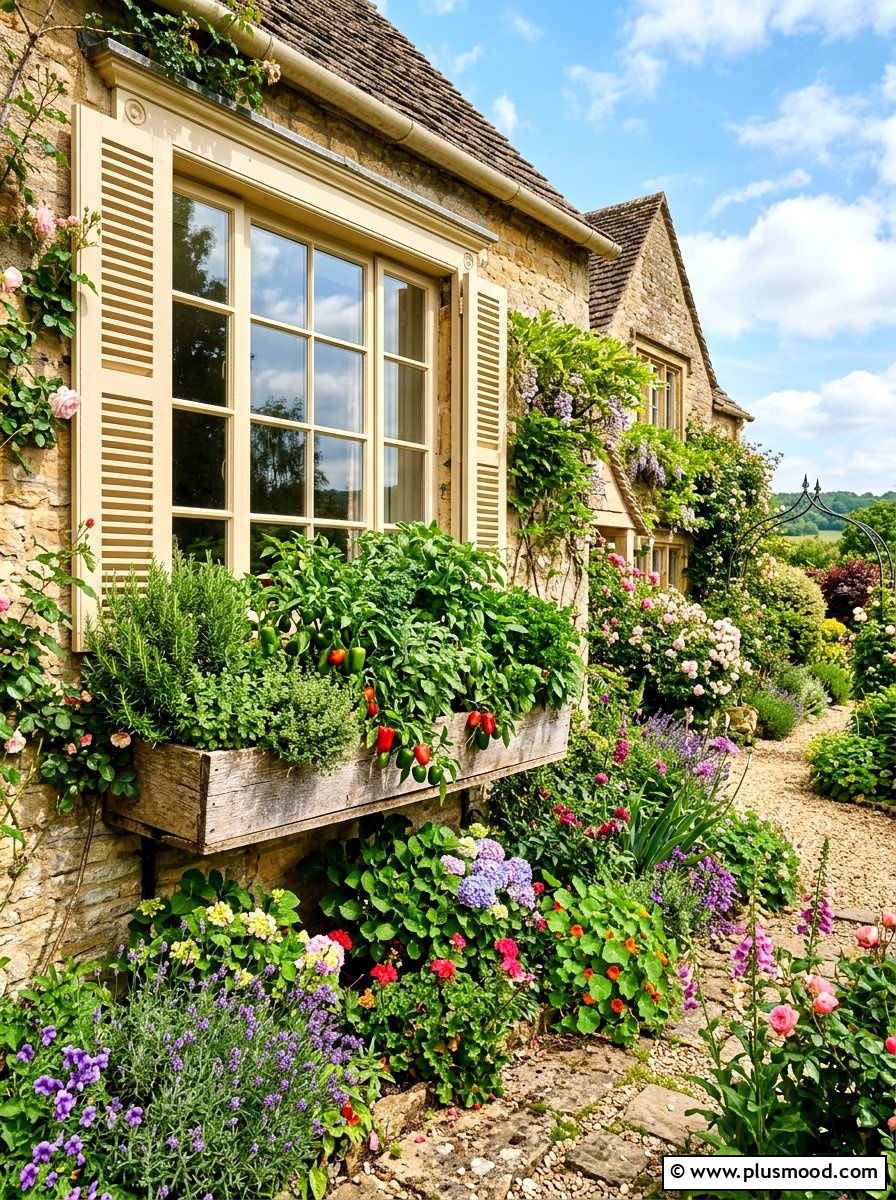 Window Box Garden - 25 small backyard ideas with vegetable garden