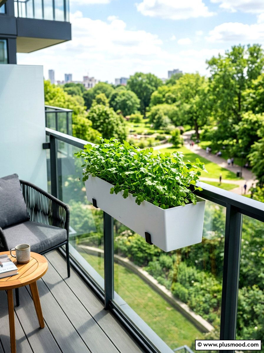 Window Box Herb Garden - 25 summer balcony herb garden ideas