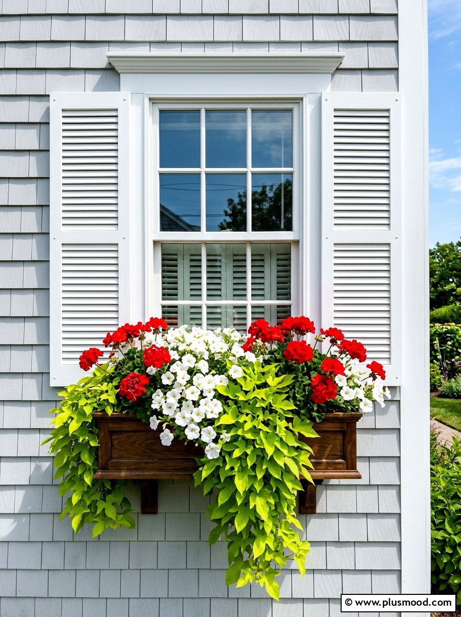 Window Box Planter - 25 summer front yard refresh ideas
