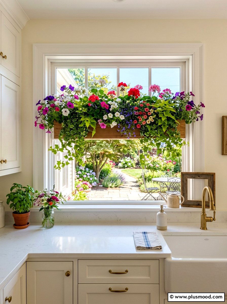 Window Box Planter - 25 summer botanical decor ideas