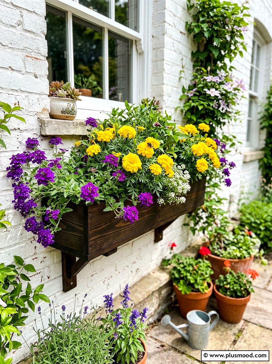 Window Box Pollinator Garden - 25 summer butterfly garden ideas