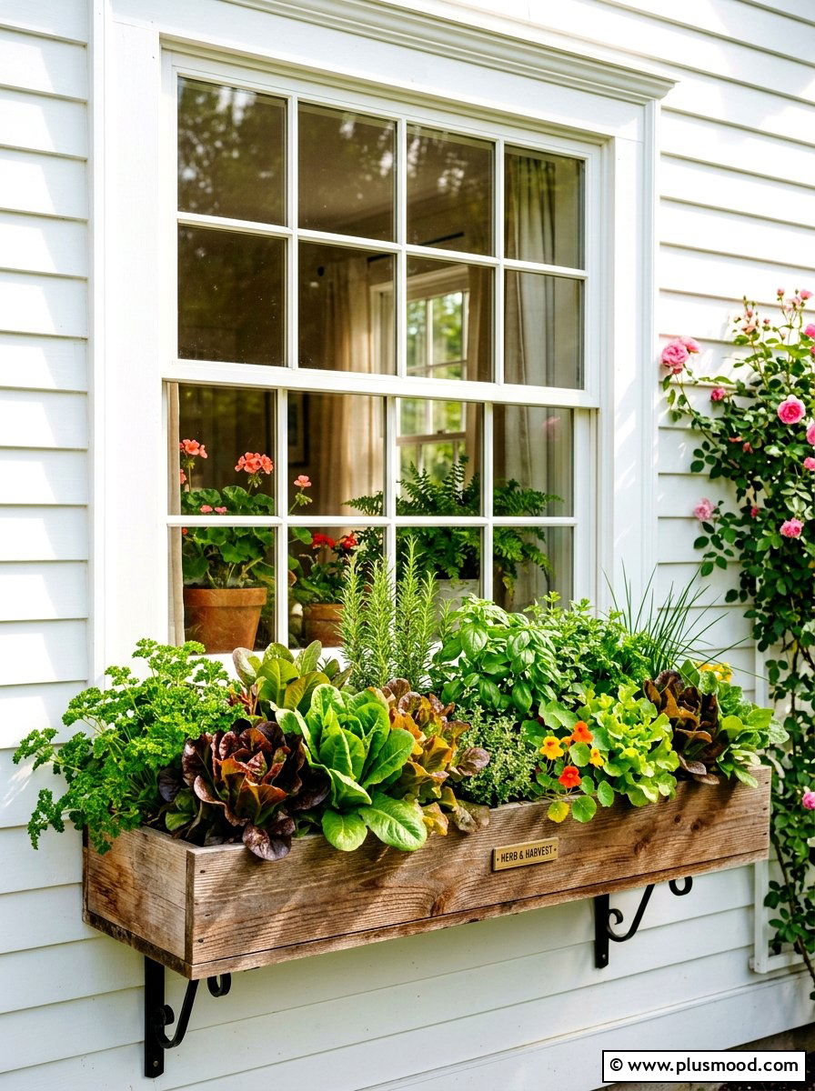 Window Box Vegetable Garden - 25 summer vegetable garden ideas