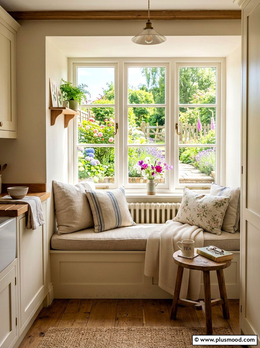 Window Nook - 25 summer kitchen refresh ideas
