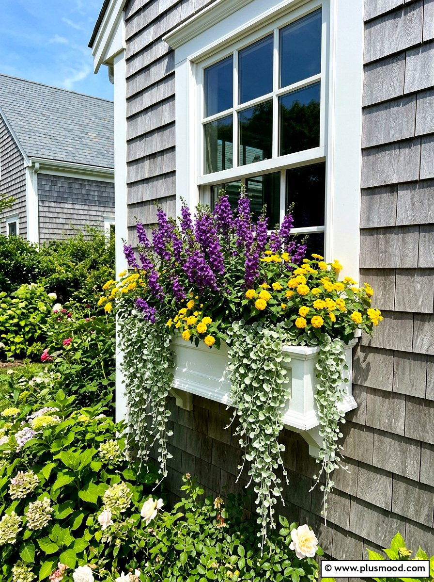 Window box summer planter - 25 beautiful summer planter ideas