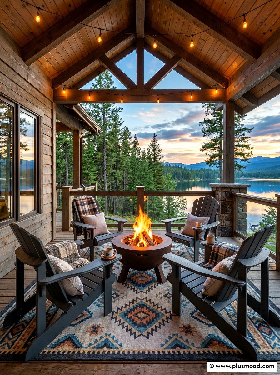 Wood Adirondack Chairs - 25 summer porch refresh for entertaining ideas