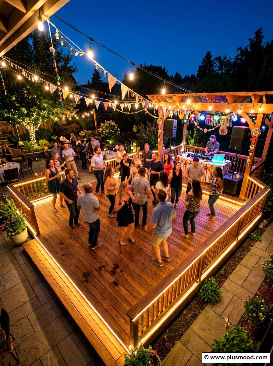 Wood Deck Dance Floor - 25 summer patio party ideas