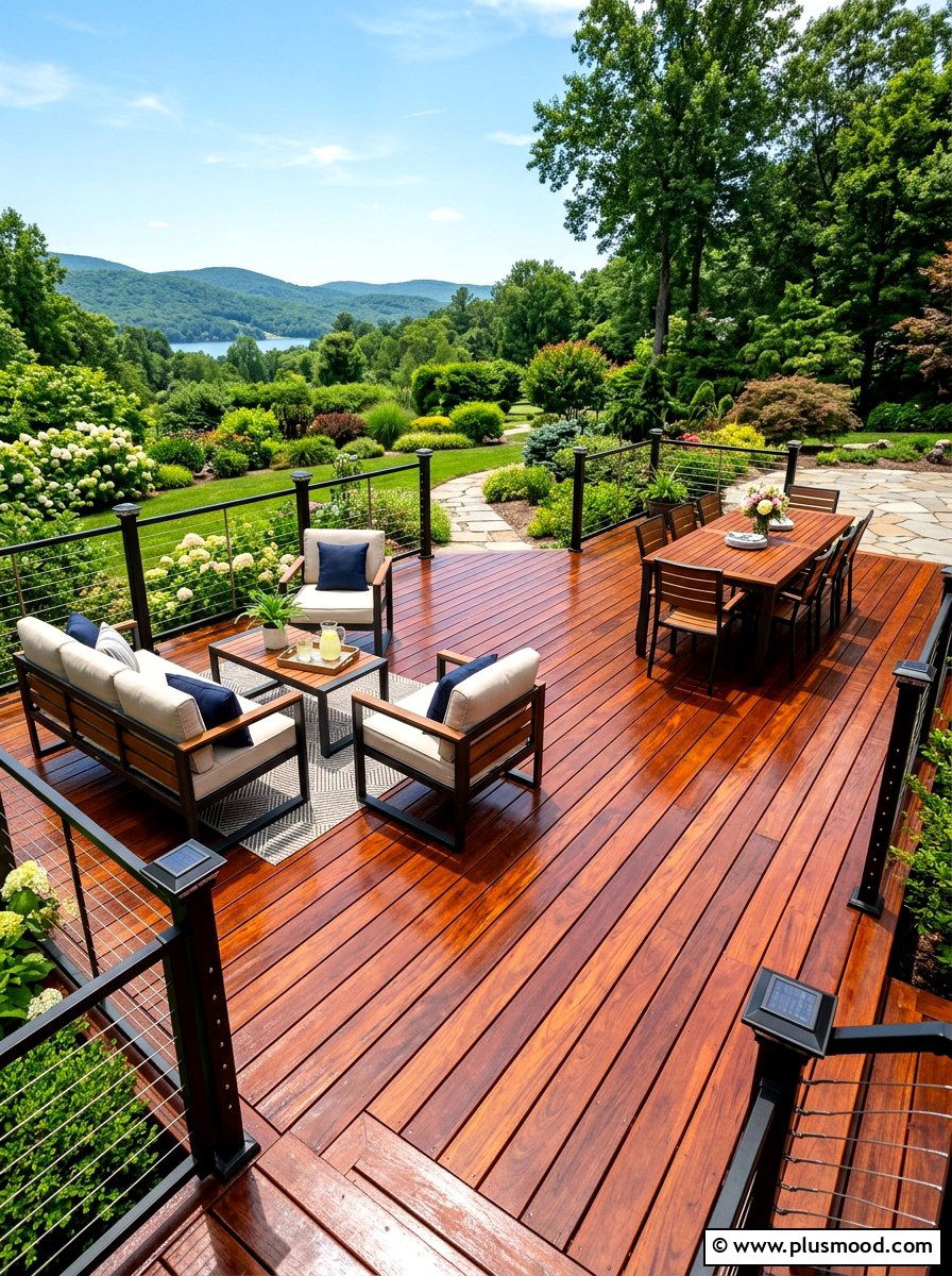 Wood Deck Stain - 25 end of summer patio refresh ideas