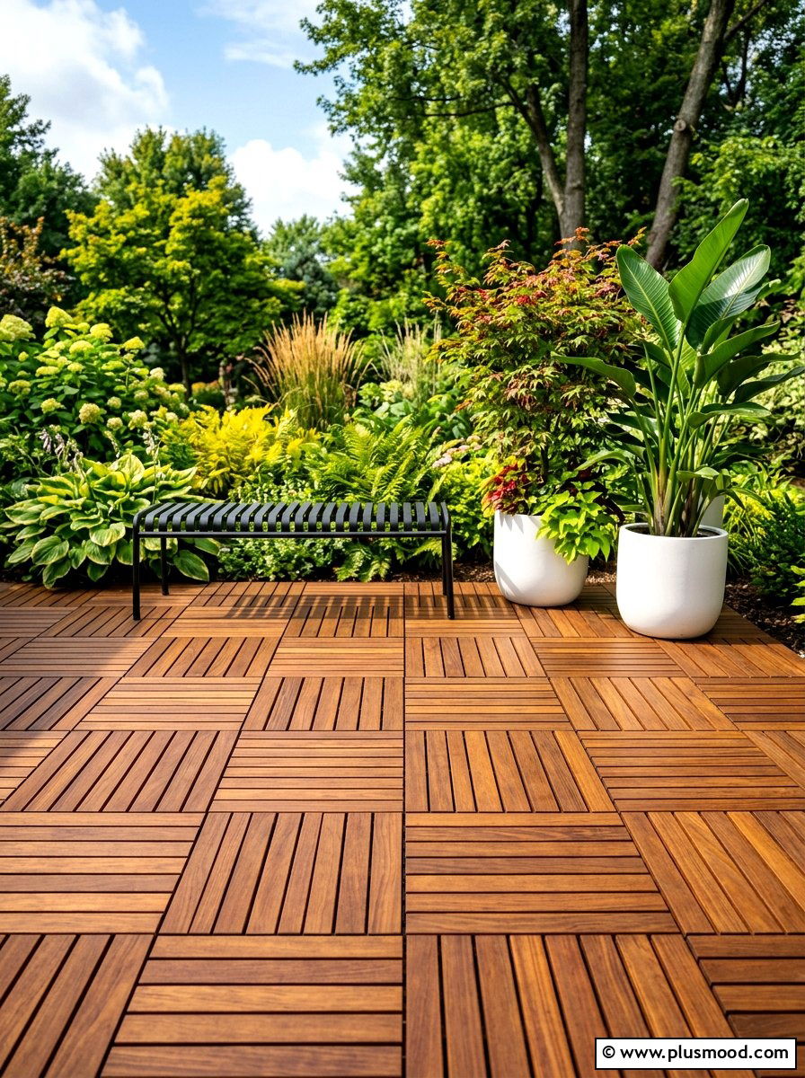 Wood Decking Tiles - 25 summer cozy balcony ideas