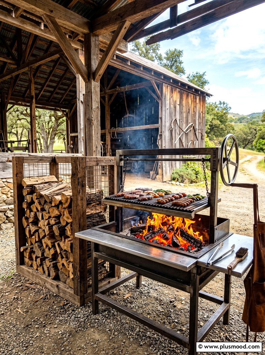Wood Fire Grill - 25 summer kitchen ideas