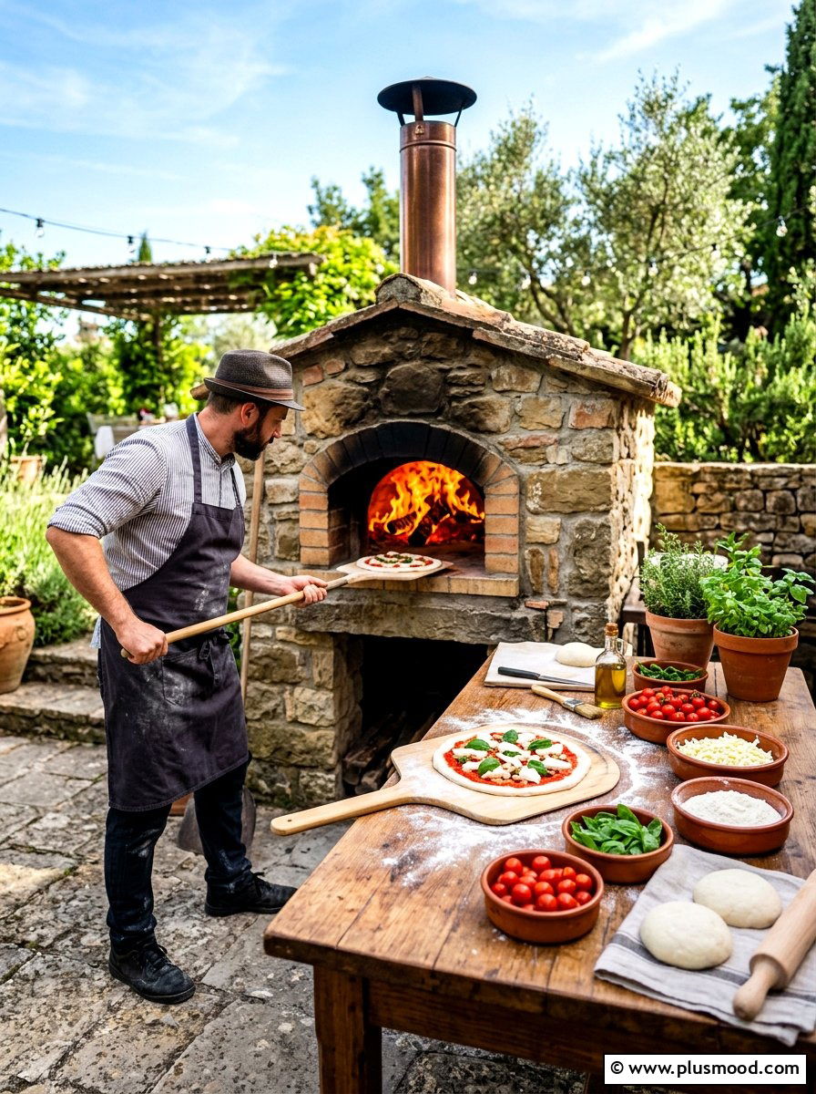 Wood Fired Pizza Oven - 25 end of summer backyard party ideas