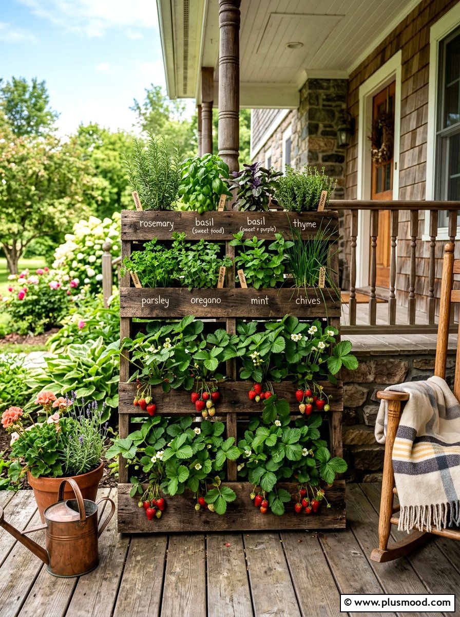 Wood Pallet Planter - 25 Outdoor Garden Decor Ideas