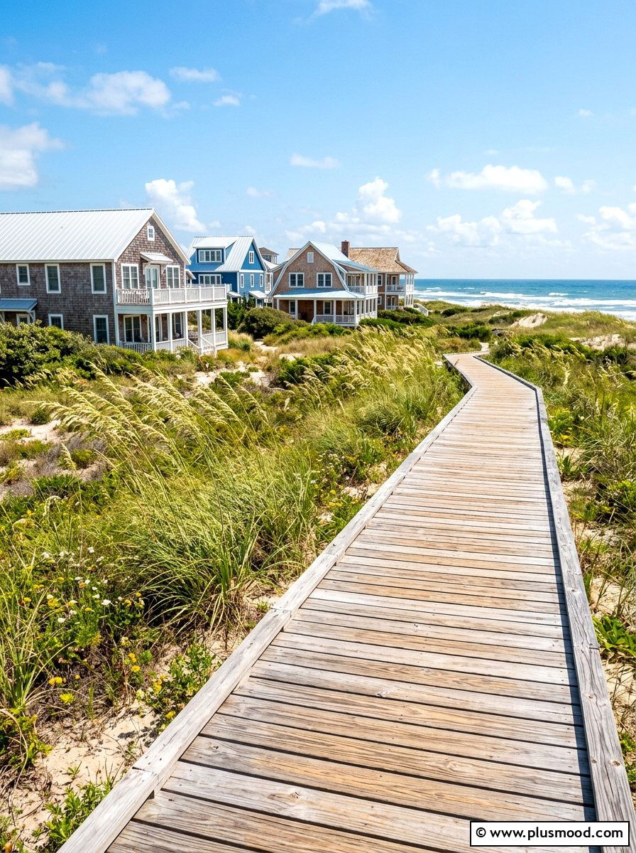 Wood Plank Boardwalk - 25 summer walkway ideas for front yard