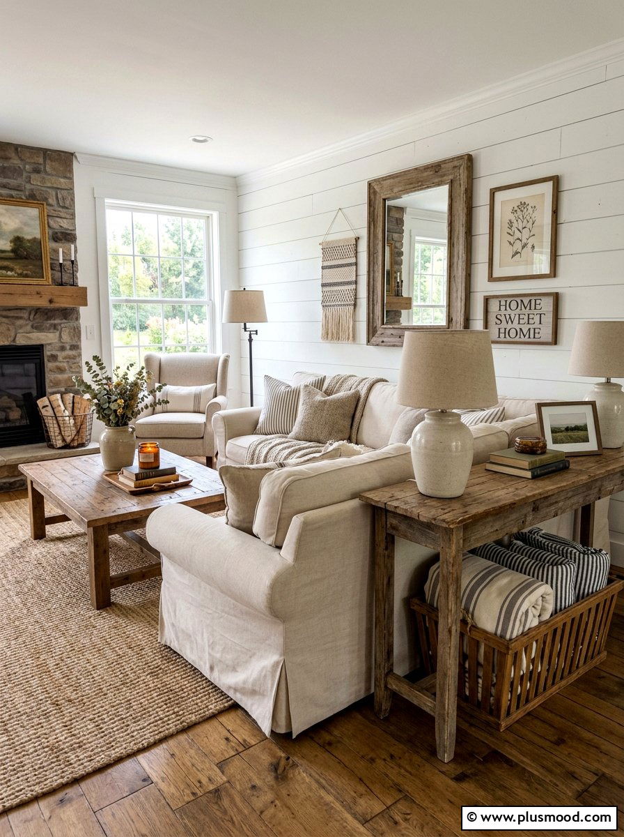 Wood Slat Basket Farmhouse - 25 summer blanket basket ideas for living room