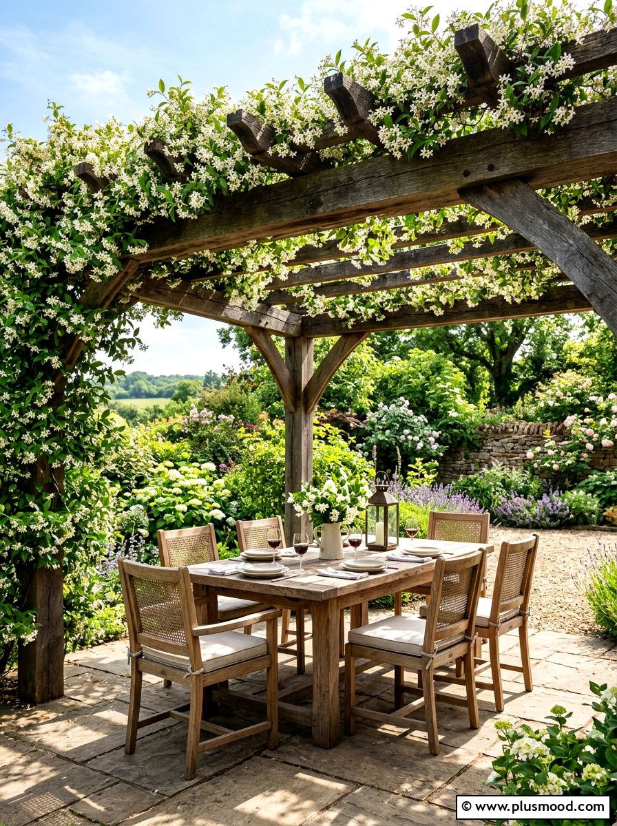 Wood pergola - 25 summer poolside shade ideas