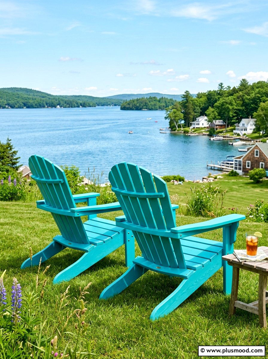 Wooden Adirondack Chairs - 25 summer patio seating ideas