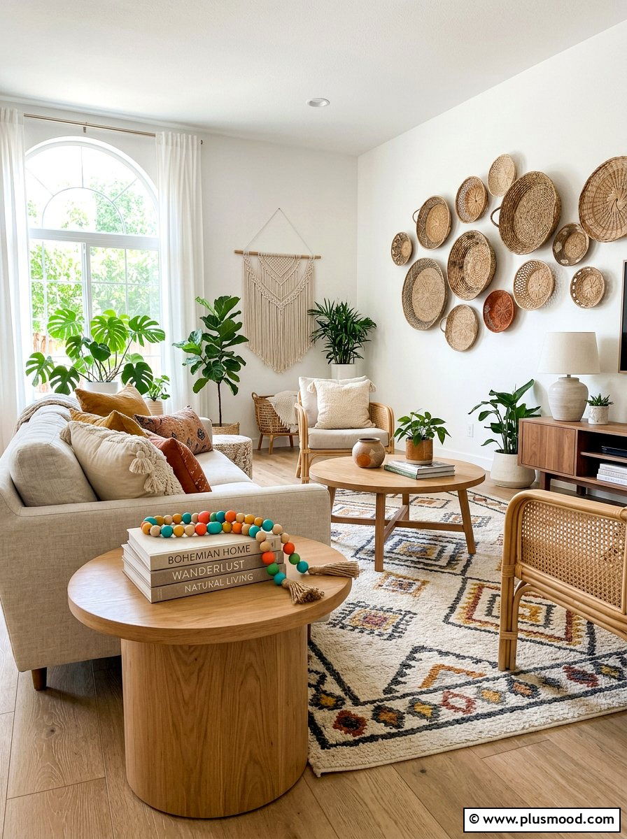 Wooden Bead Garland - 25 summer end table decor ideas
