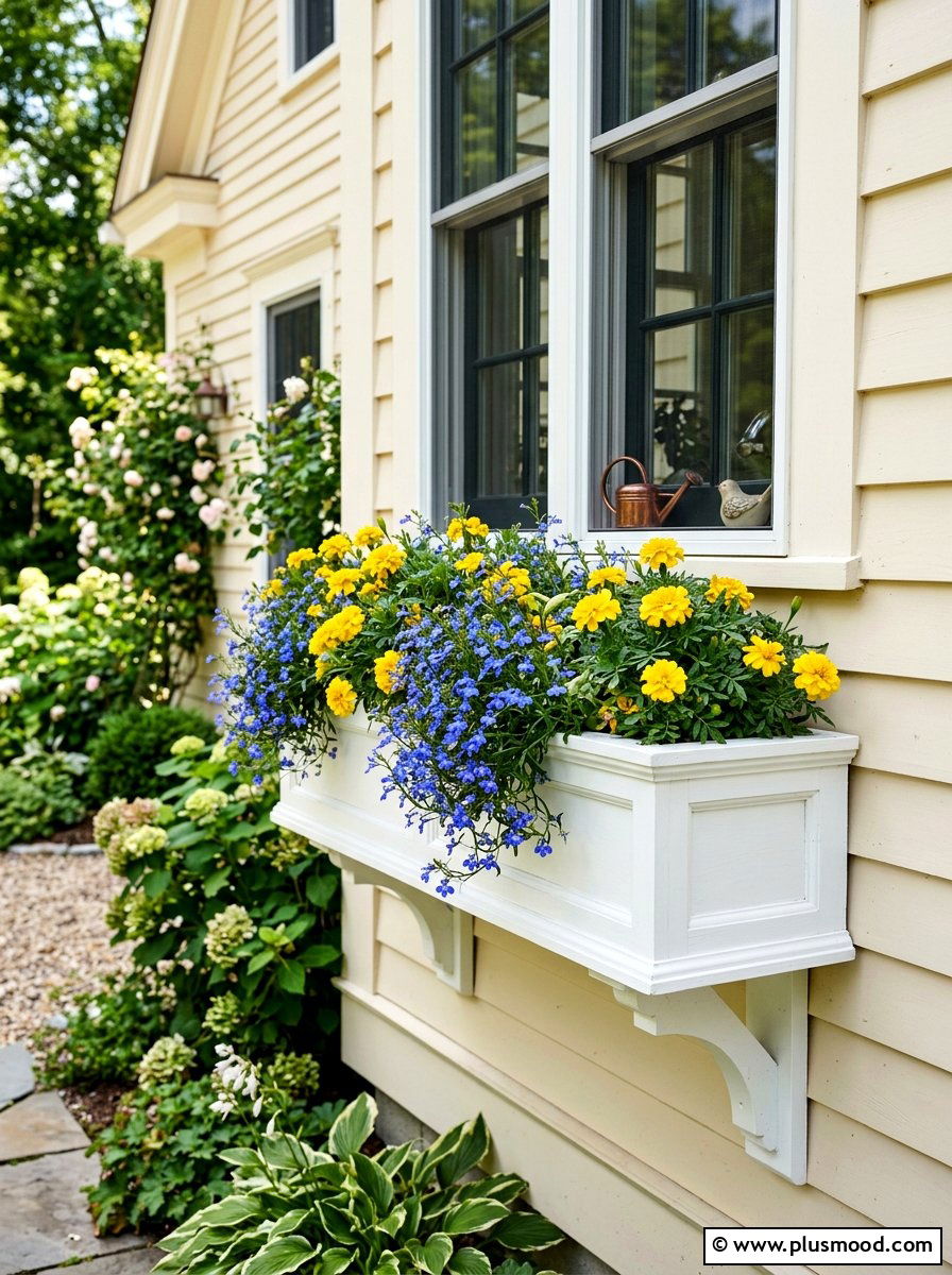 Wooden Window Box - 25 Outdoor Garden Decor Ideas