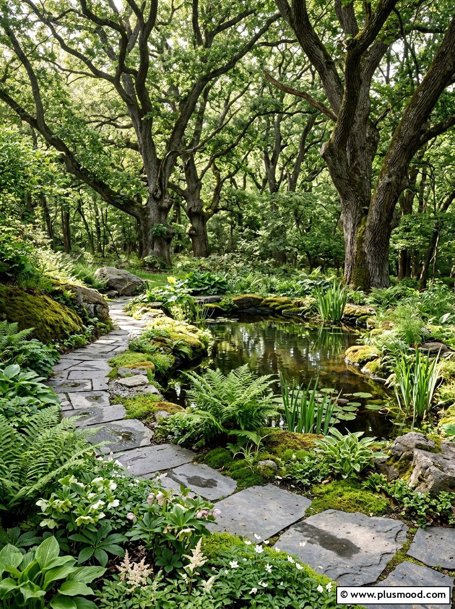 Woodland Pool Landscape - 25 pool landscaping ideas for shade gardens