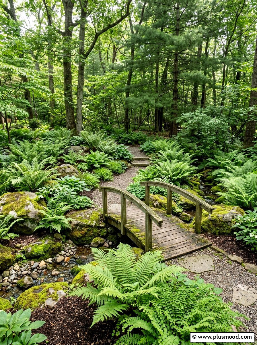 Woodland Shade Garden - 25 summer native plant landscaping ideas