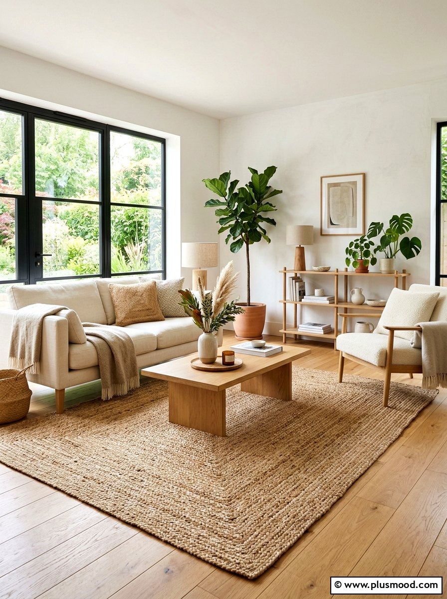 Woven Area Rugs - 25 summer home makeover ideas