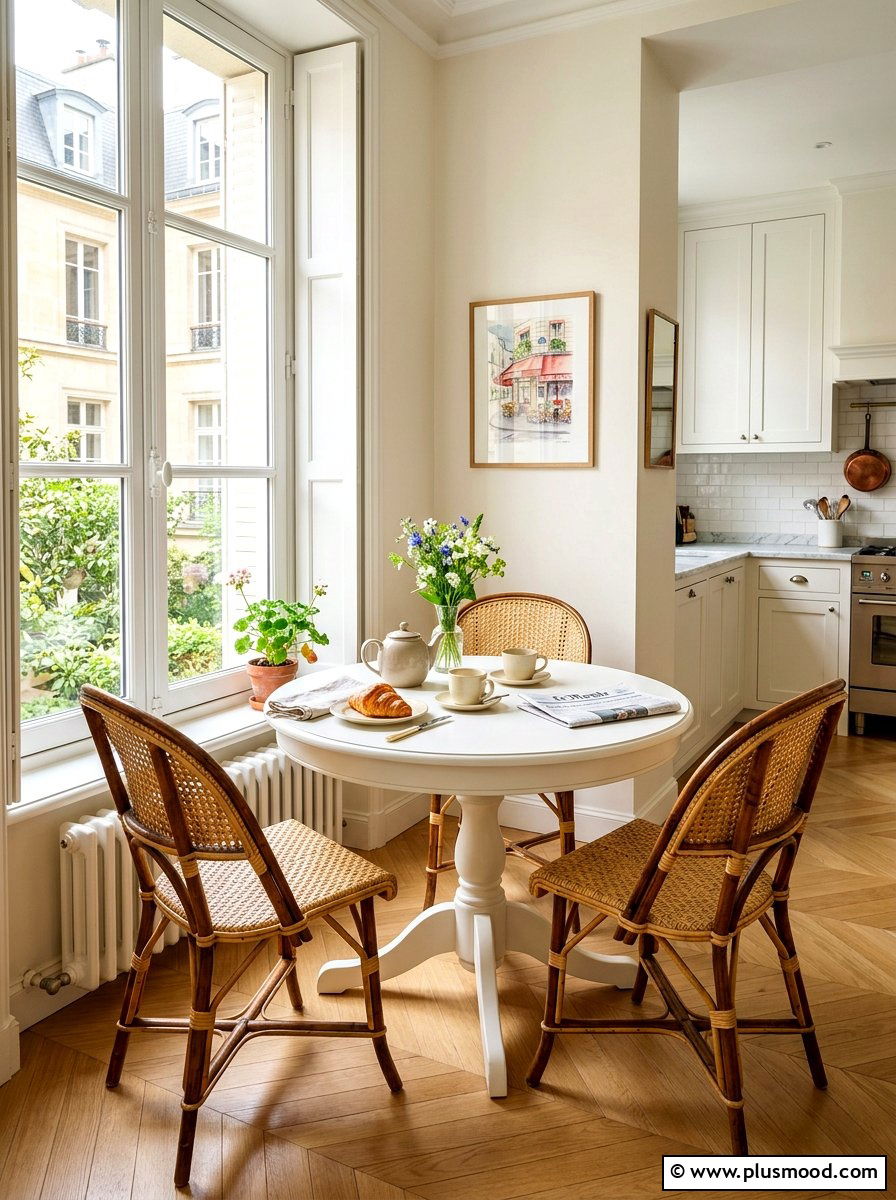 Woven Bistro Chairs - 25 summer kitchen refresh ideas