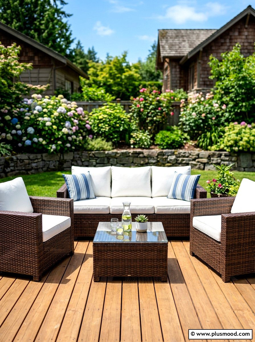 Woven Furniture - 25 end of summer patio refresh ideas