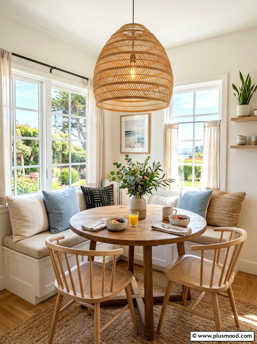 Woven Pendant Light - 25 summer casual elegant decor ideas