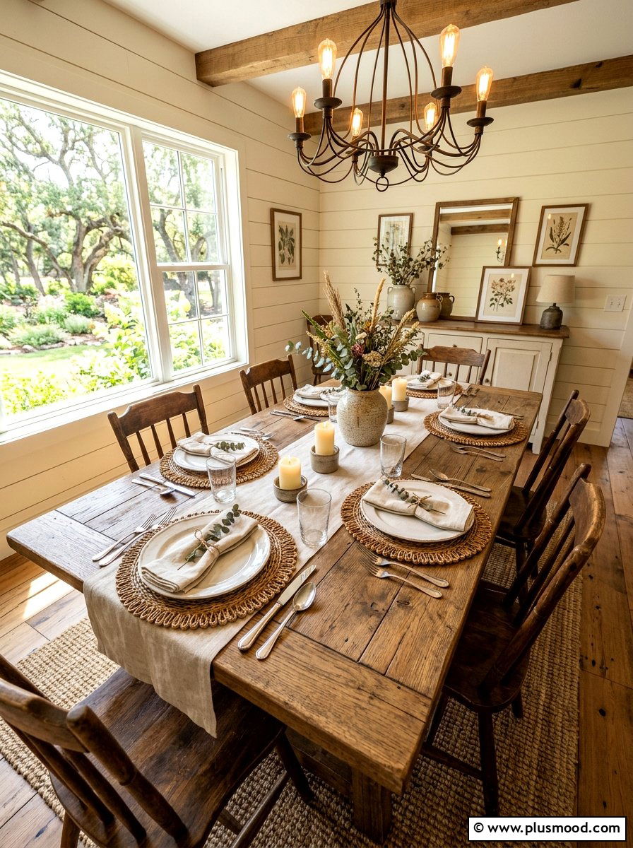 Woven Rattan Placemats - 25 summer to fall table decor ideas