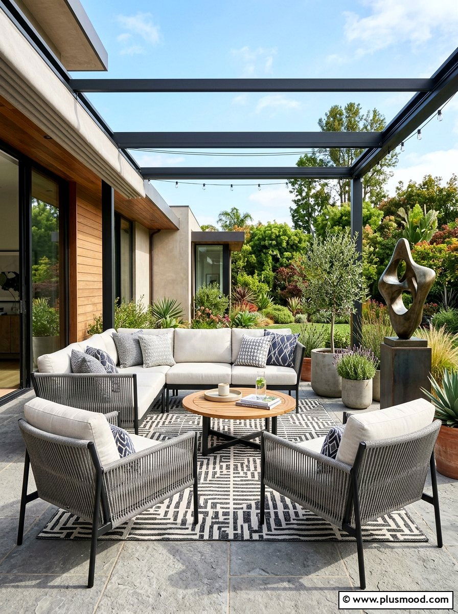 Woven Rope Wicker Furniture - 25 summer patio ideas with wicker furniture