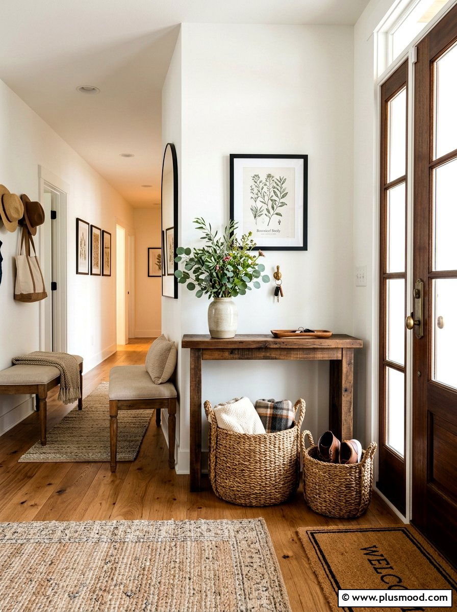 Woven Seagrass Basket - 25 summer neutral decor ideas