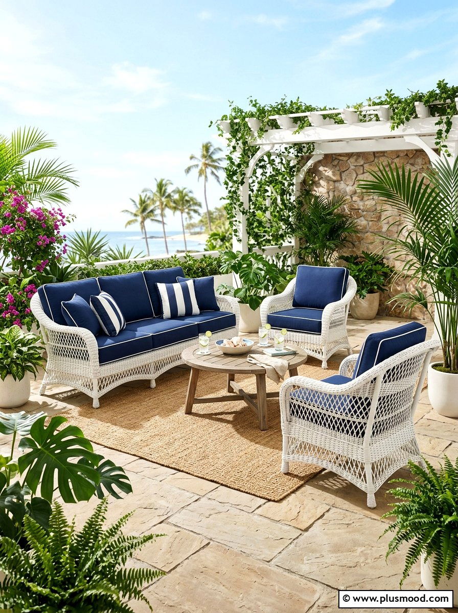 Woven Wicker Furniture - 25 summer patio ideas