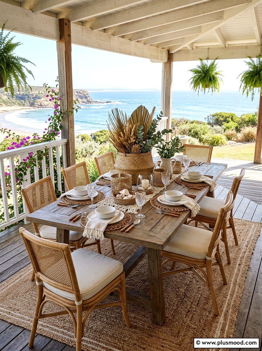 Woven natural texture - 25 summer entertaining table ideas