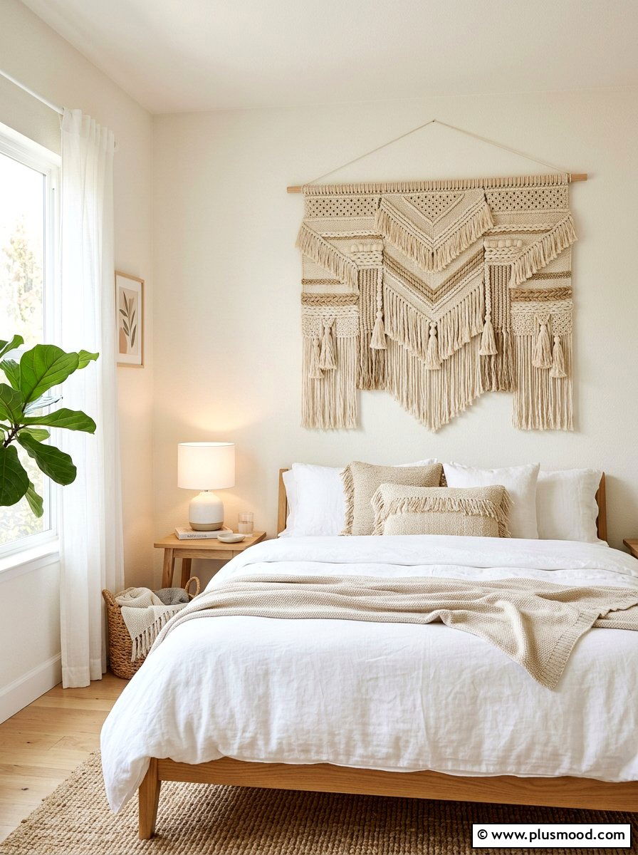 Woven wall hangings - 25 summer decor ideas without clutter