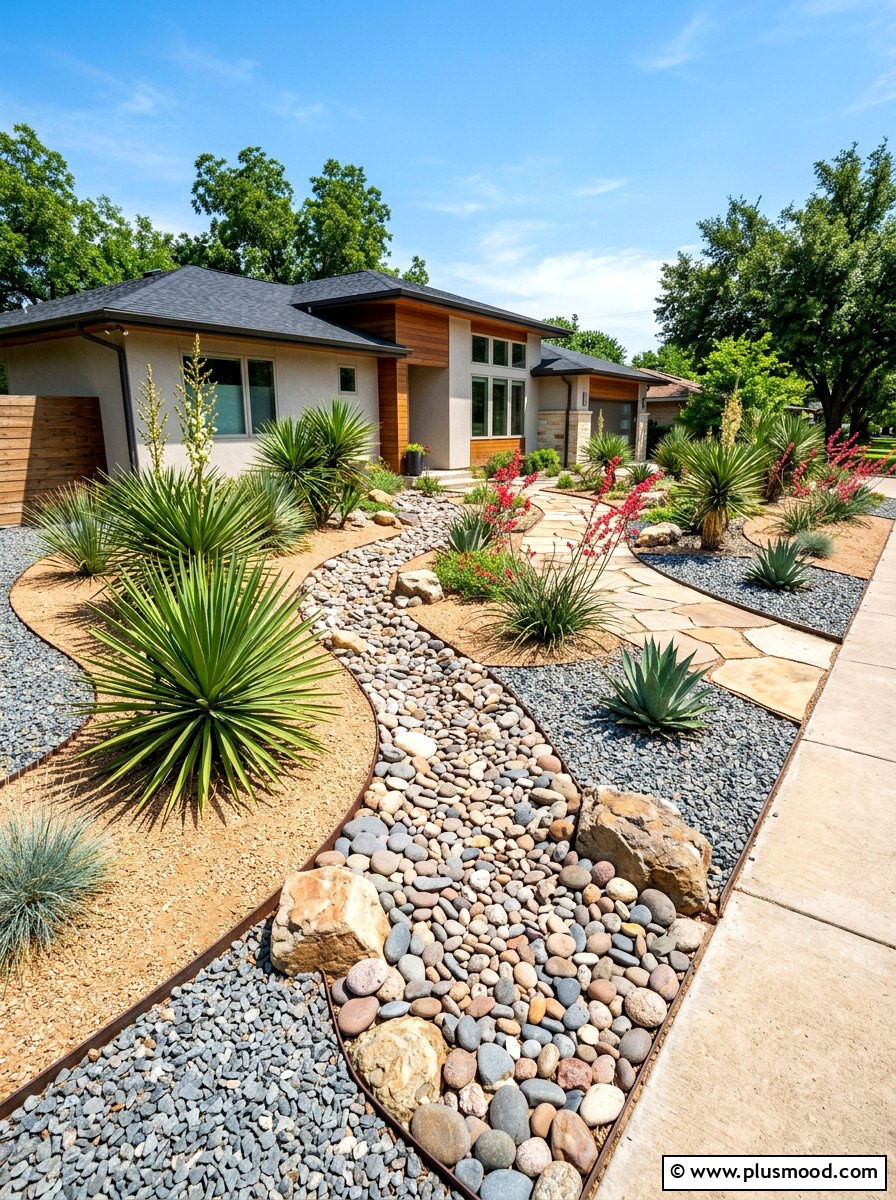 Xeriscape Front Yard - 25 summer tidy front yard ideas