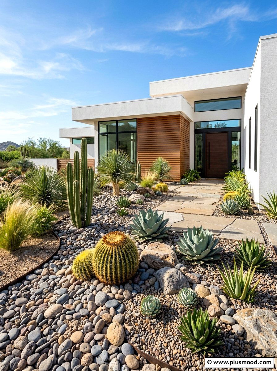 Xeriscape Garden Layout - 25 small backyard ideas modern style